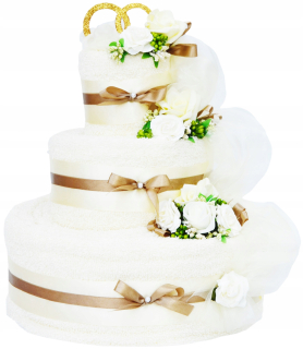 Torta so 4 HRUBÝMI utierkami Súprava ORIGINÁLNY SVADOBNÝ DARČEK